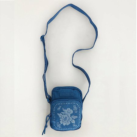 Bolsa Farm Gema Jeans Lenço Tropical