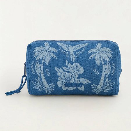 Maxi Necessaire Farm Lenço Tropical Jeans