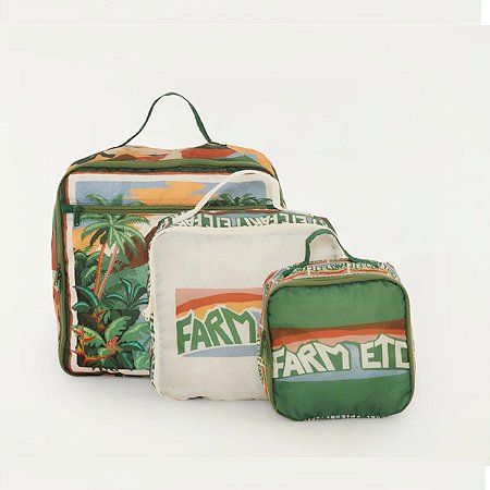Kit Organizador de Mala Farm Pedra da Gavea