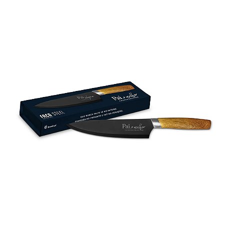 Faca Steel Premium Pai Que Alegria Aço Inoxidável