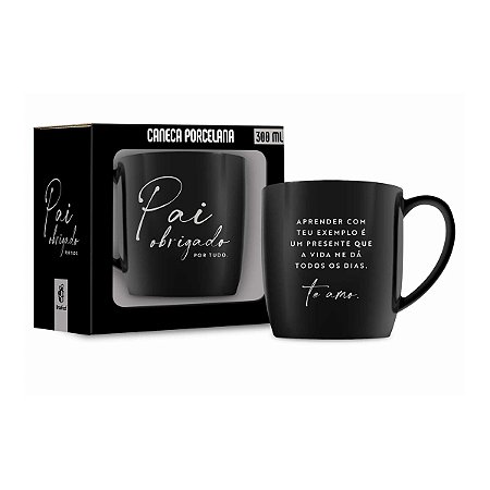 Caneca Porcelana Pai Obrigado