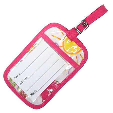 Tag de Mala Desenho Rosa/ Pink