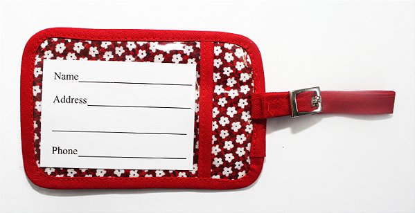 Tag de Mala Florzinha Branca