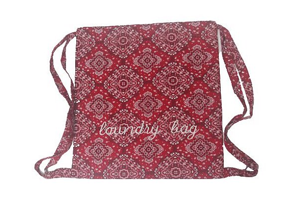 Laundry Bag Grande Bandana Vermelha
