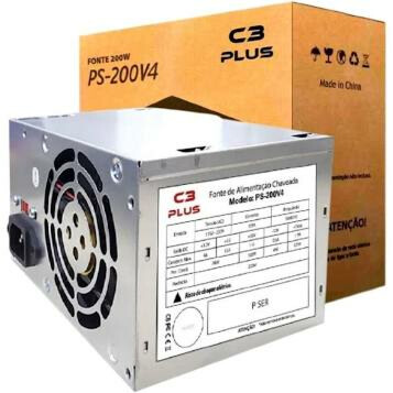 Fonte C3Tech ATX 200W  PS-200V4