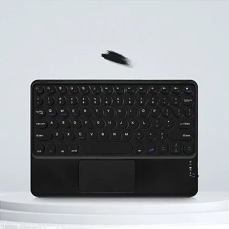 TECLADO BLUETOOTH COM TOUCH - PRETO - IDEAL PARA TABLET E CELULAR