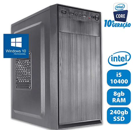 COMPUTADOR INTEL CORE I5 10400 8GB RAM SSD 240GB WINDOWS 10 PRO