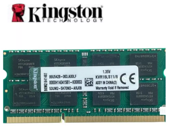 MEMÓRIA RAM KINGSTON SODIMM KVR16LS11/8 DDR3 8GB