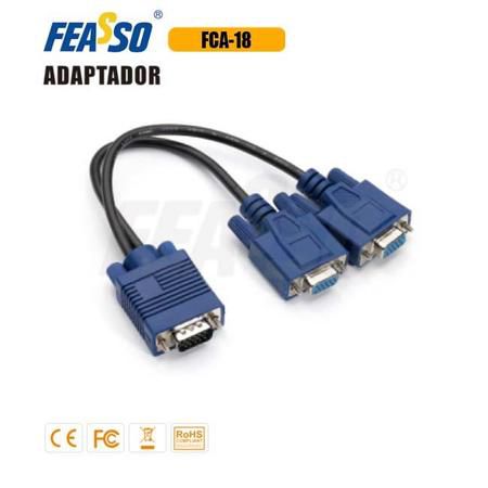 CABO ADAP. FCA-18 VGA 1 MACHO X 2 FEMEA Y PT