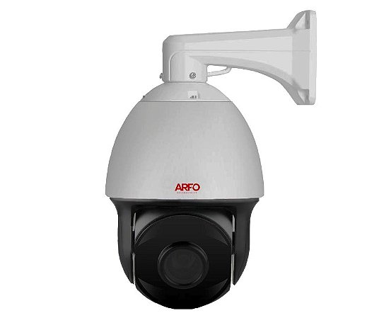 Câmera de segurança speed dome Arfo IP  Mod. AR-PTZ-S500, 5MP, IR 120MT, H.265, ZOOM 36X, StarLight