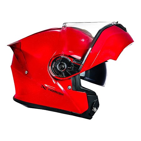 CAPACETE NORISK MOTION MONOCOLOR VERMELHO