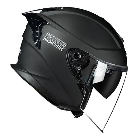 CAPACETE NORISK DOWNTOWN MONOCOLOR PRETO FOSCO