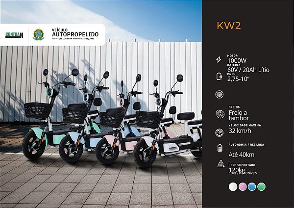 SCOOTER ELÉTRICA KAPPAK KW2 1000W