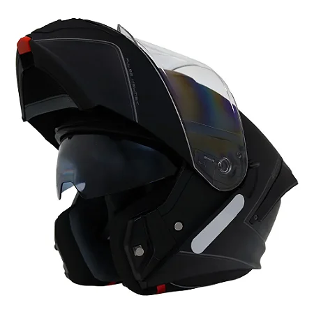 CAPACETE GP TECH A128 SV PULSE ARTICULADO BE YOURSELF PRETO FOSCO