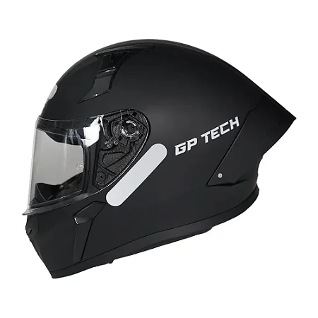 CAPACETE GP TECH SENSE MONO PRETO FOSCO