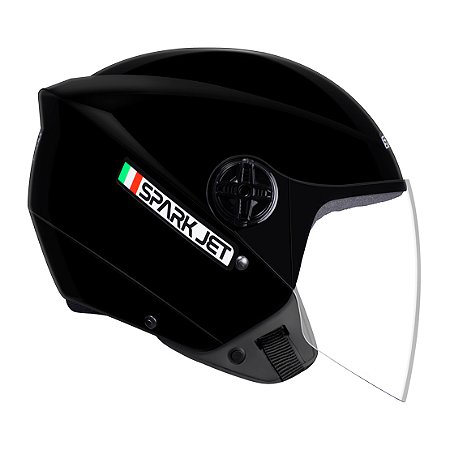 CAPACETE EBF SPARK JET PRETO