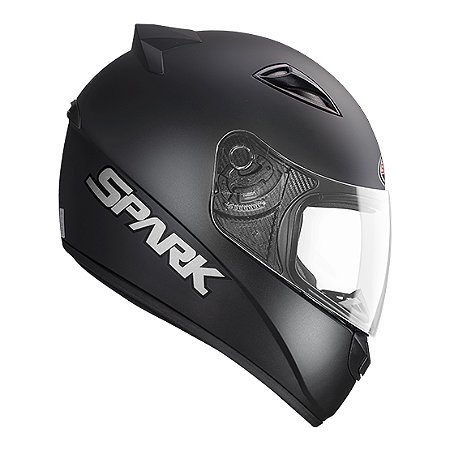 CAPACETE EBF NEW SPARK PRETO FOSCO