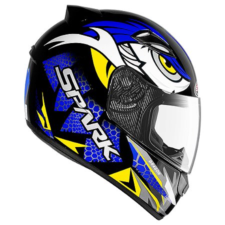 CAPACETE EBF NEW SPARK DRAGON PRETO/AZUL