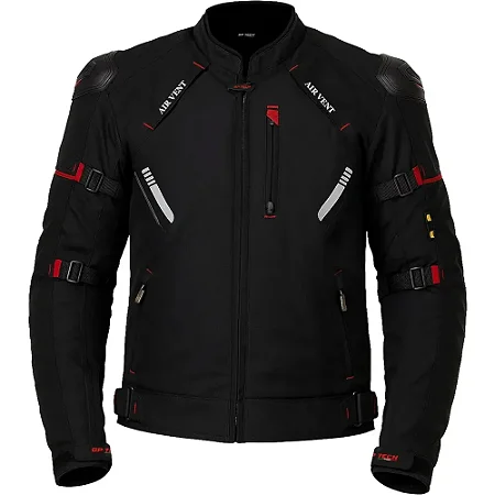 JAQUETA GP TECH TURIN PRO PRETA/VERMELHA