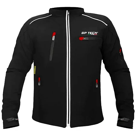 JAQUETA GP TECH SOFT CASUAL PRETA/VERMELHA