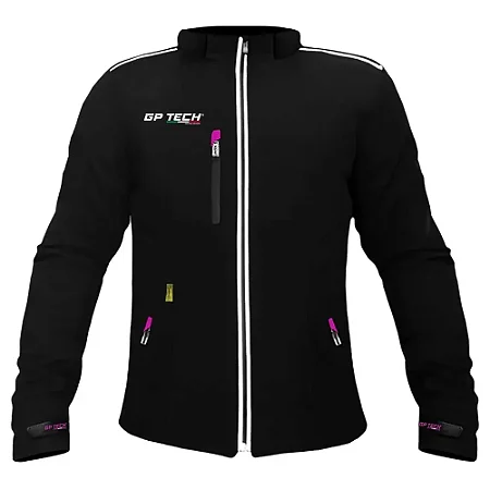 JAQUETA GP TECH SOFT CASUAL PRETA/ROSA FEMININA