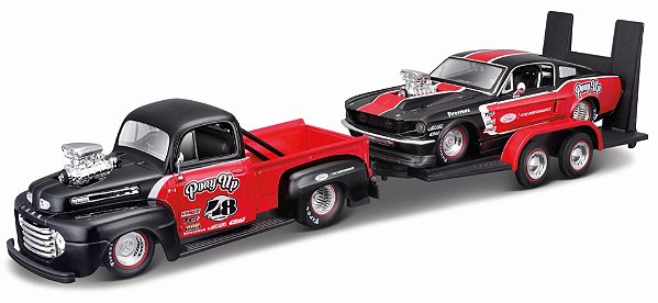 1948 FORD PICKUP F1 + 1967 MUSTANG GT 1/24