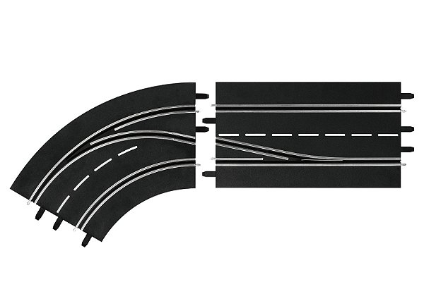 1/24 EXTENSAO TROCA DE PISTA CURVA PARA ESQUERDA