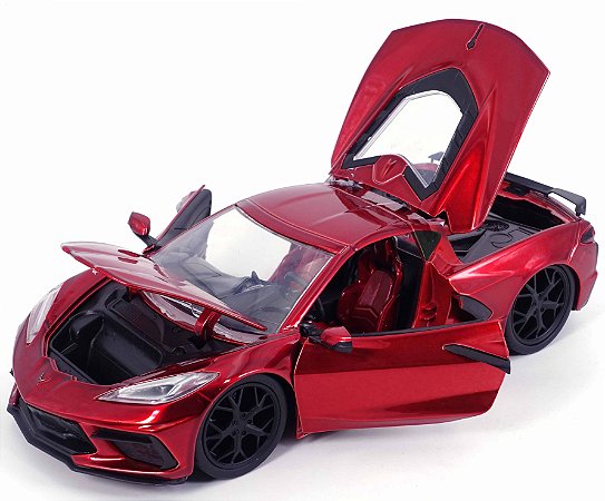 1/24 2020 CORVETTE C8  VERMELHO BIG TIME