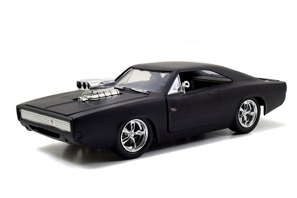 1/24 1970 DODGE CHARGER PRETO FOSCO VELOZES E FURIOSOS