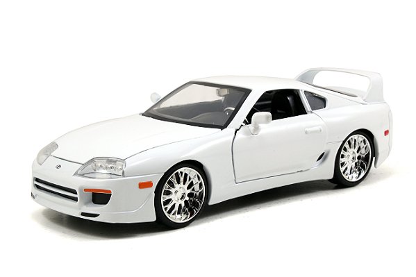 1/24 1995 TOYOTA SUPRA BRANCO  VELOZES E FURIOSOS