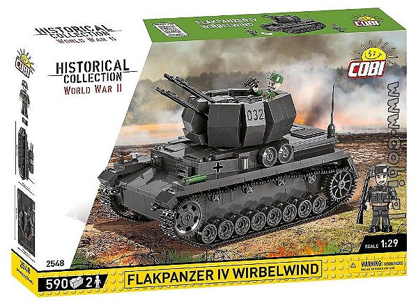 TANQUE MILITAR ALEMAO FLAKPANZER IV BLOCOS PARA MONTAR COM 590 PCS