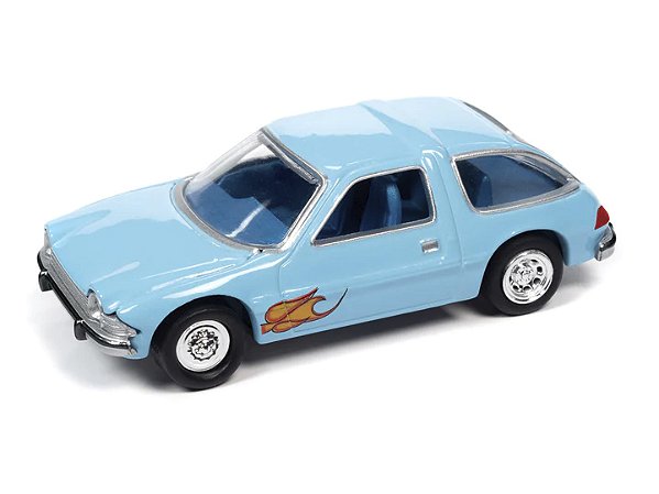 1/64 JOHNNY LIGHTNING 1976 AMC PACER LIGHT BLUE