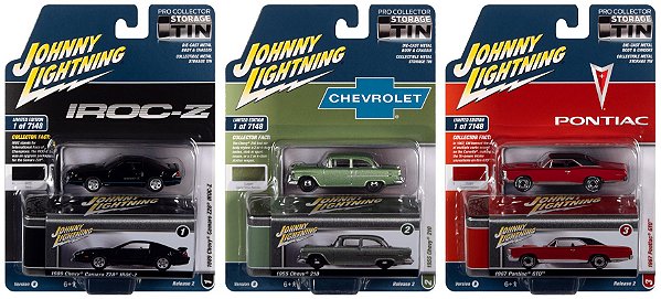 1/64 JOHNNY LIGHTNING SORTIMENTO COLLECTOR TINS 2022 RELEASE 2