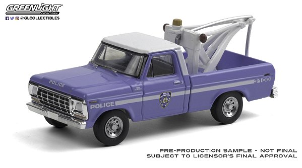 1/64 GREENLIGHT 1979 FORD F-250 POLICE (NYPD)