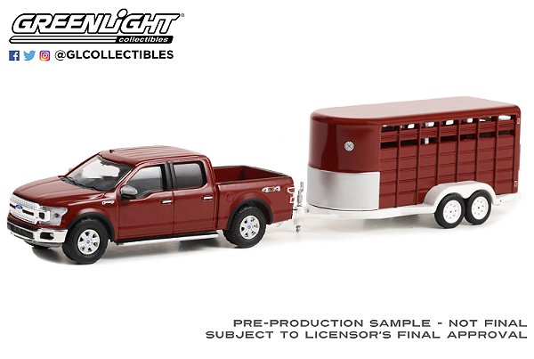 1/64 GREENLIGHT 2019 FORD F-150 XLT HITCH TOW SERIE 27