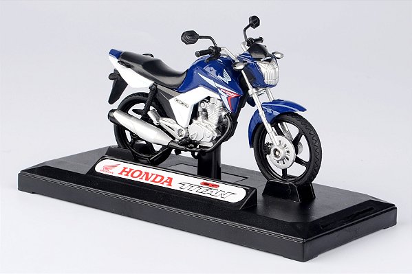 1/18 MOTO HONDA CG TITAN 150 2014  AZUL