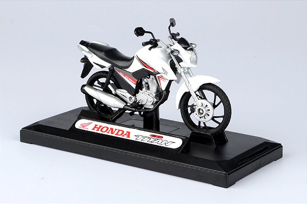 1/18 MOTO HONDA CG TITAN 160 2016 BRANCA