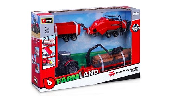 TRATOR MASSEY FERGUSON 8740S COM SE DE TRAILERS