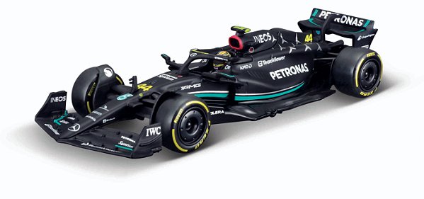 1/43 F1 MERCEDES AMG PETRONAS W14 2023 HAMILTON #44 COM PILOTO