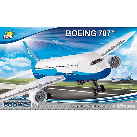 AVIÃO BOEING 787 BLOCOS PARA MONTAR COM 600 PÇS