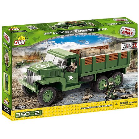 CAMINHÃO MILITAR GMC CCKW TRANSPORTE BLOCOS PARA MONTAR COM  350 PÇS