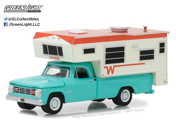 1965 DODGE D-100 WITH WINNEBAGO SLIDE-IN 1/64