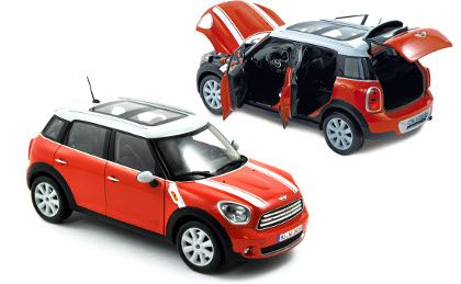 2010 MINI COOPER VERMELHO/BRANCO 1/18