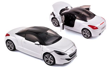 2013 PEUGEOT RCZ BRANCO/PRETO 1/18