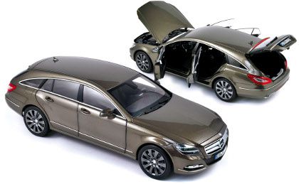 2012 MERCEDES CLS 500 MARRON 1/18