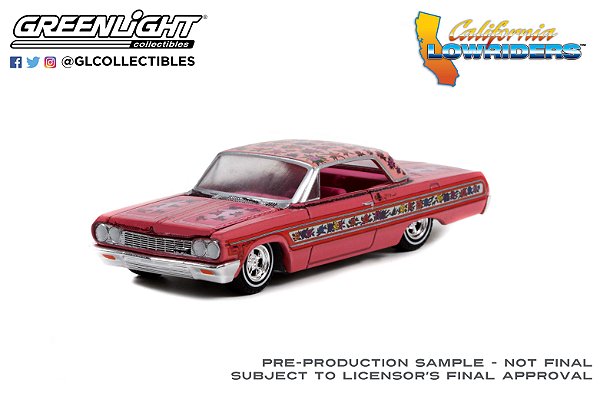 1/64 GREENLIGHT 1964 CHEVROLET IMPALA LOWRIDER CALIFORNIA LOWRIDES SERIE 1