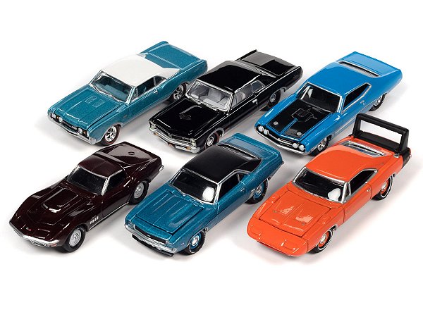 1/64 JOHNNY LIGHTNING SORTIMENTO MUSCLE CARS USA 2022 RELEASE 3A