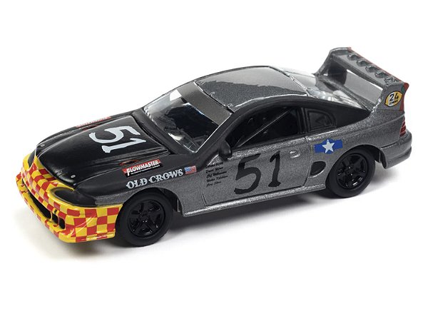 1/64 JOHNNY LIGHTNING  1990 MUSTANGE RACER 24HR LEMANS FLAT BLACK