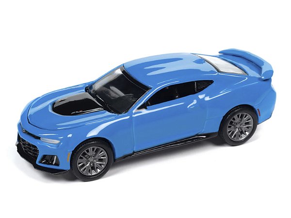 1/64 AUTO WORLD 2022 CHEVY CAMARO ZL1 RAPID BLUE