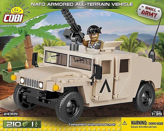 HUMVEE DESERT BLOCOS PARA MONTAR COM 210 PCS